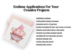 Pink Princess Cupcakes Clipart - CraftNest