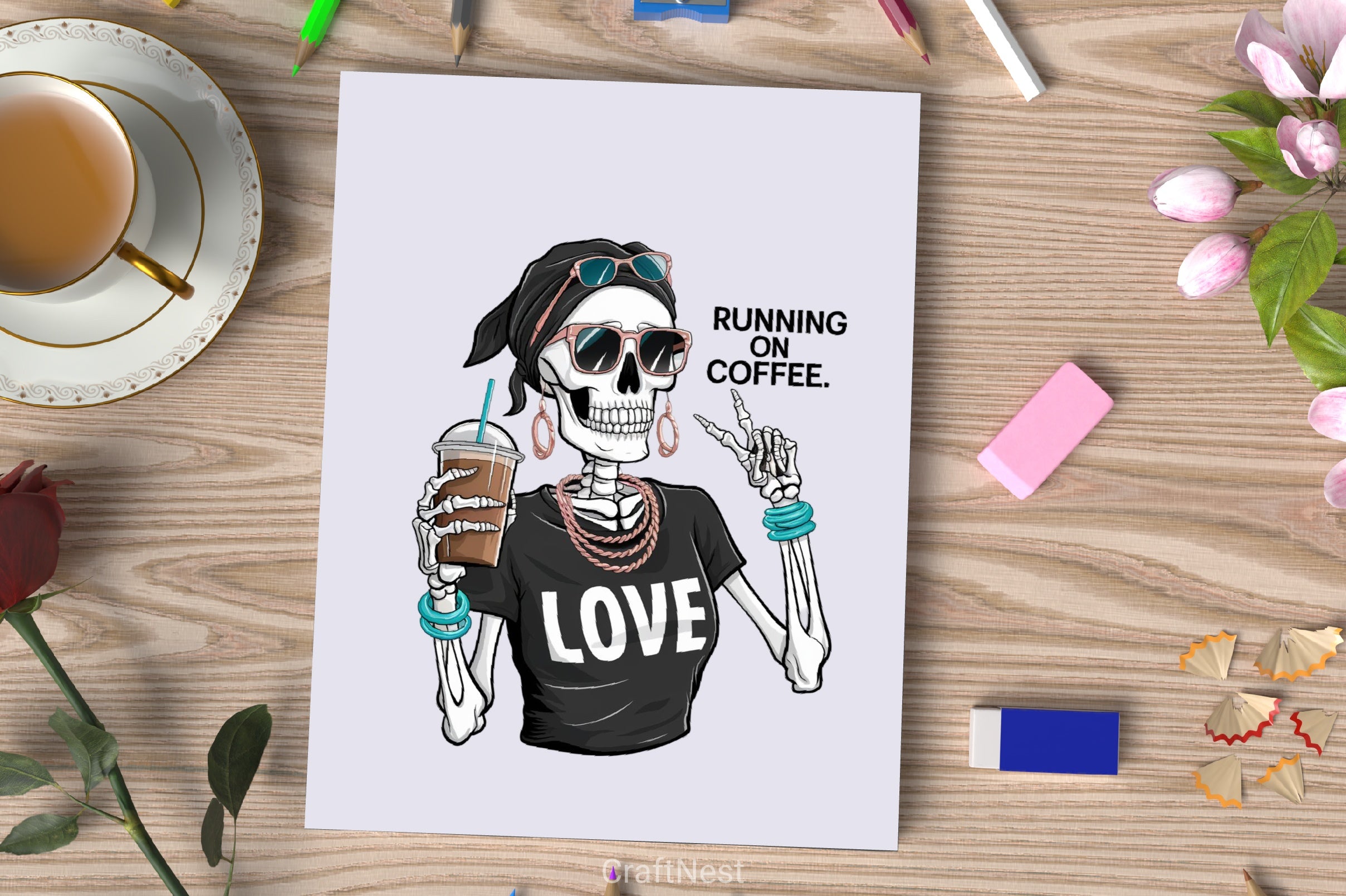 Stylish Skeleton Clipart Bundle 3 - CraftNest - Digital Crafting and Art