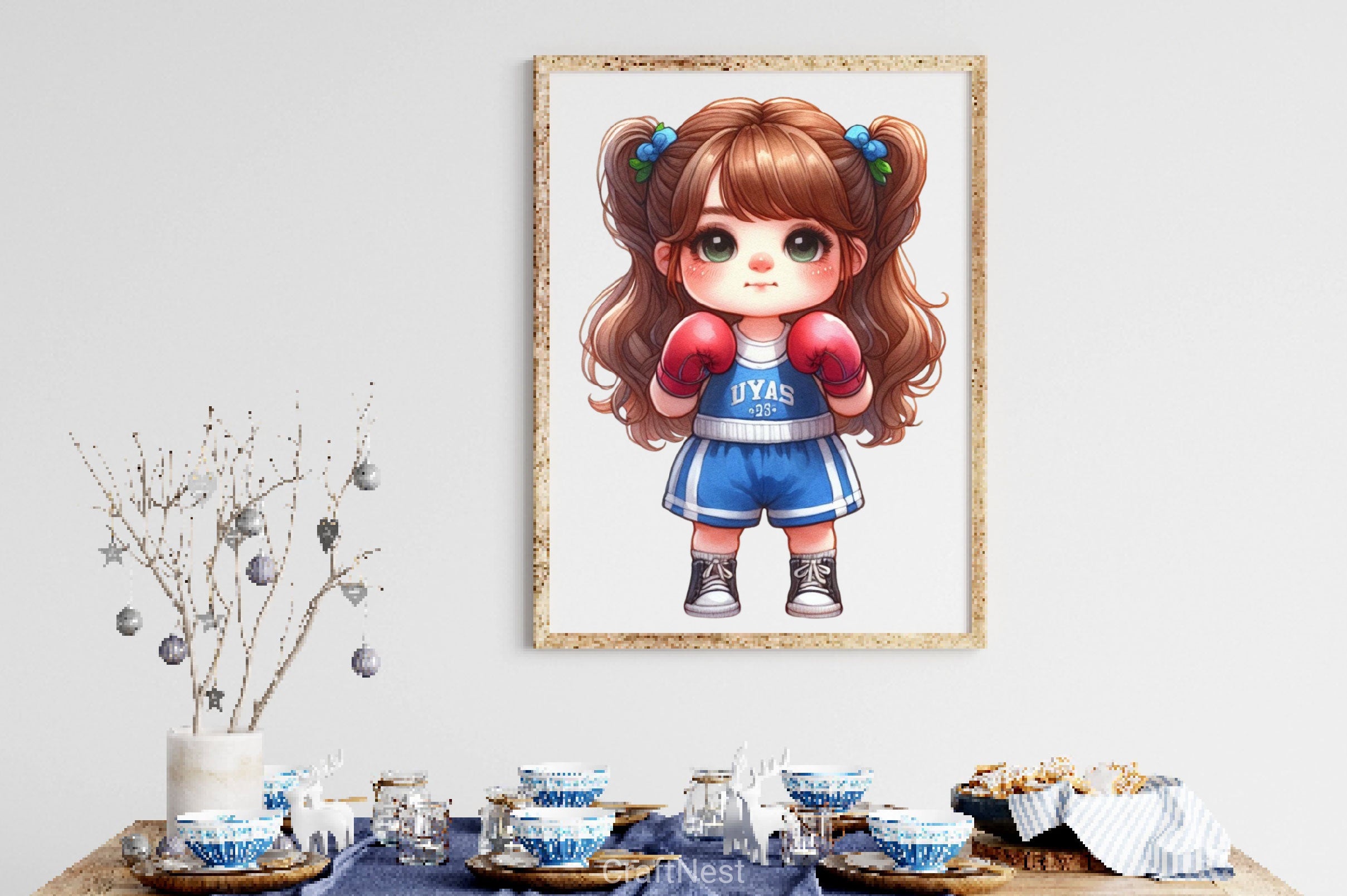 Cute Little Girl With Gym Clipart Bundle - CraftNest - Digital Crafting and Art