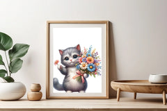 Cute Baby Cat Clipart Bundle 1 - CraftNest - Digital Crafting and Art