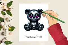 Halloween Scary Teddy Bear Clipart Bundle 2 - CraftNest - Digital Crafting and Art