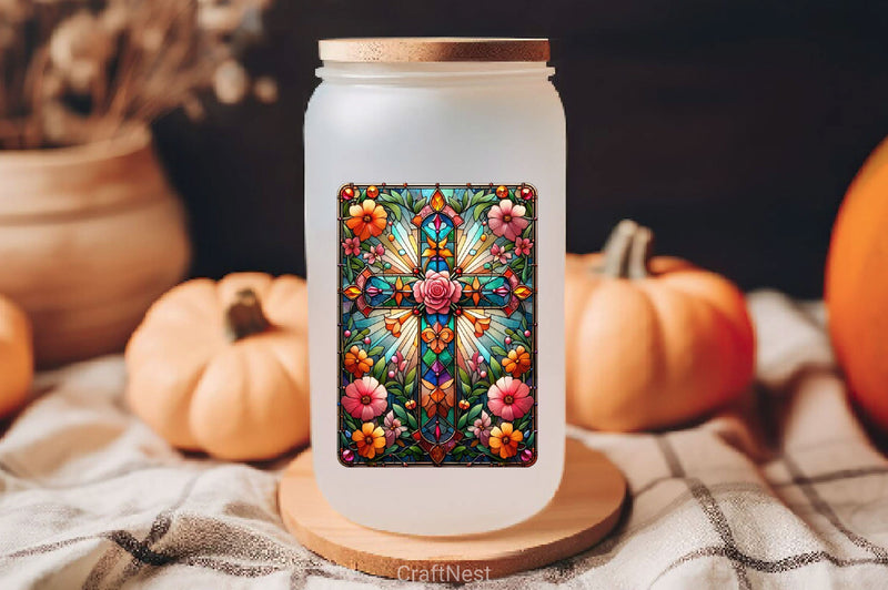 Stained Glass Cross Tarot Card Clipart Bundle 18 - CraftNest - Digital Crafting and Art