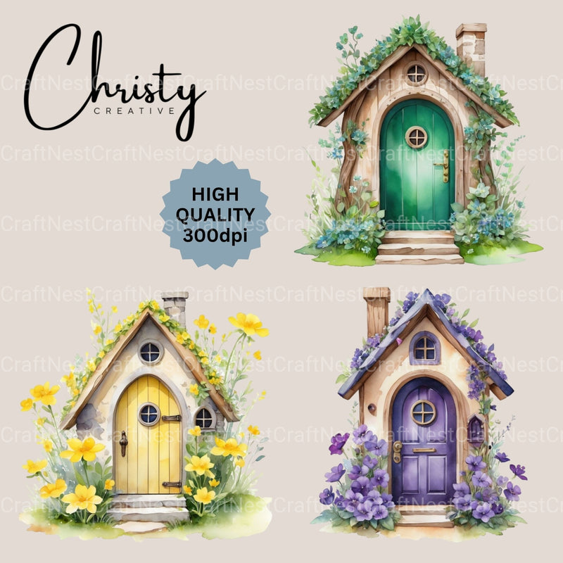 Houses Clipart Bundle 3 - CraftNest - Digital Crafting and Art