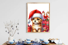Cute Dog Santa Hat Clipart Bundle - CraftNest - Digital Crafting and Art