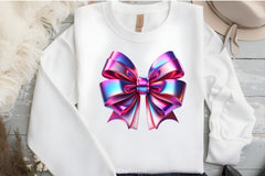 Shiny Pink & Purple Bow Clipart Bundle - CraftNest - Digital Crafting and Art