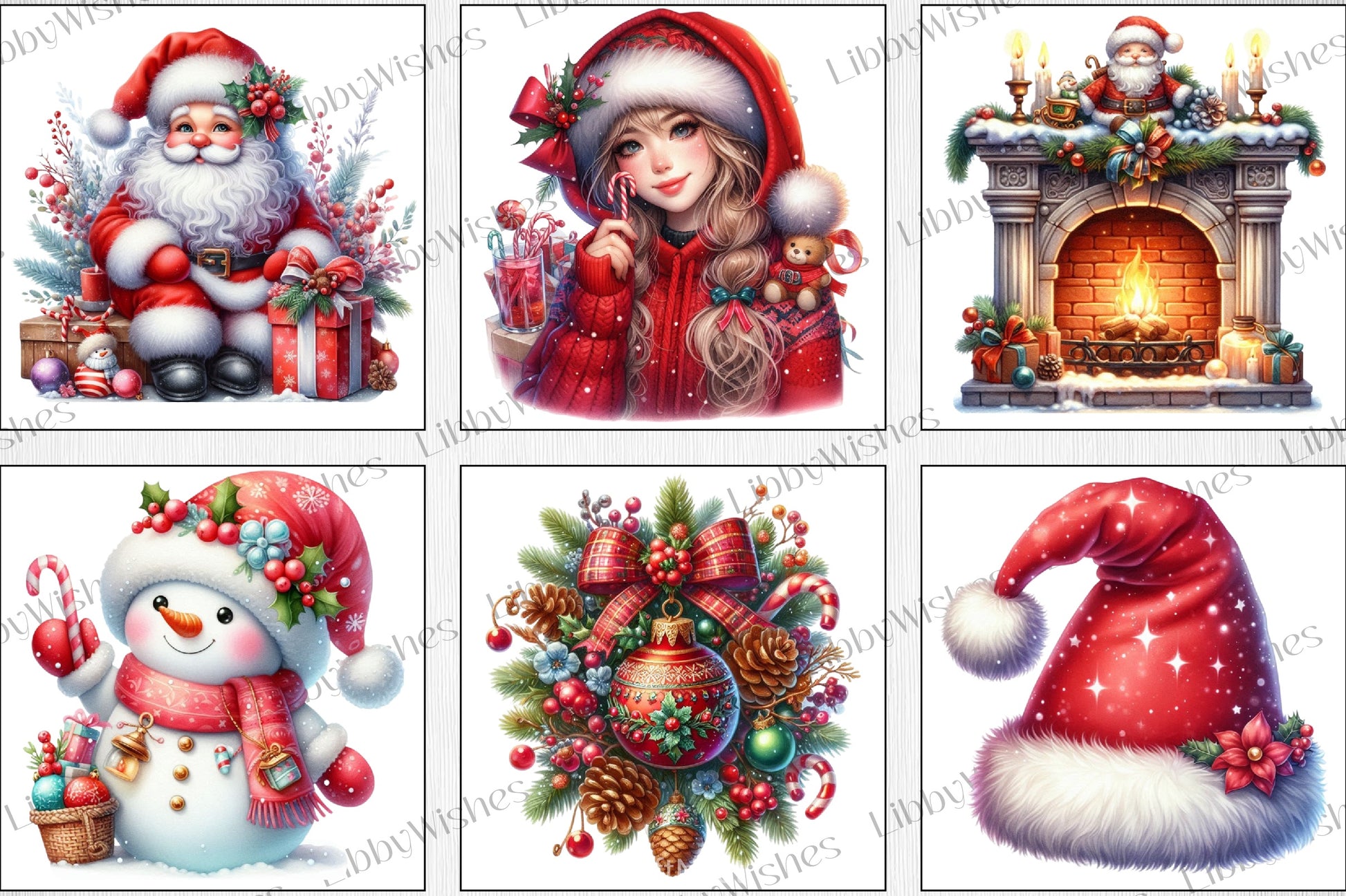 Festive Christmas Clipart Bundle - CraftNest - Digital Crafting and Art