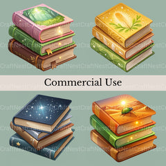 Books Magic Clipart Bundle - CraftNest - Digital Crafting and Art