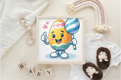 Easter Eggs Character Clipart Bundle - CraftNest - Digital Crafting and Art