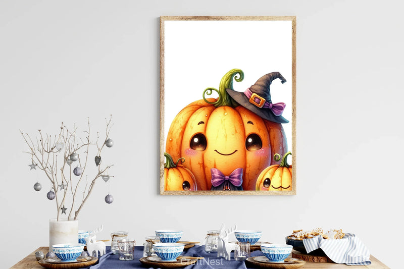 Cute Halloween Pumpkins Clipart Bundle - CraftNest - Digital Crafting and Art