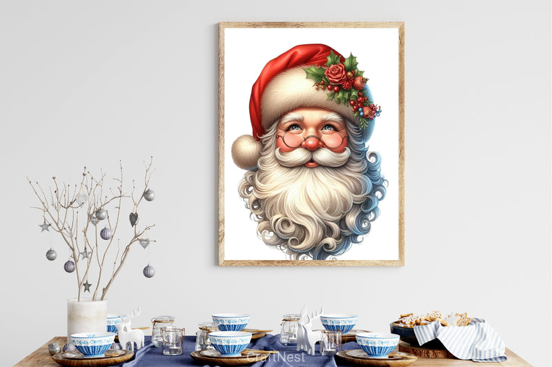 Santa Claus Christmas Presents Clipart Bundle - CraftNest - Digital Crafting and Art