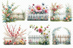 Garden Fences Clipart Bundle - CraftNest - Digital Crafting and Art