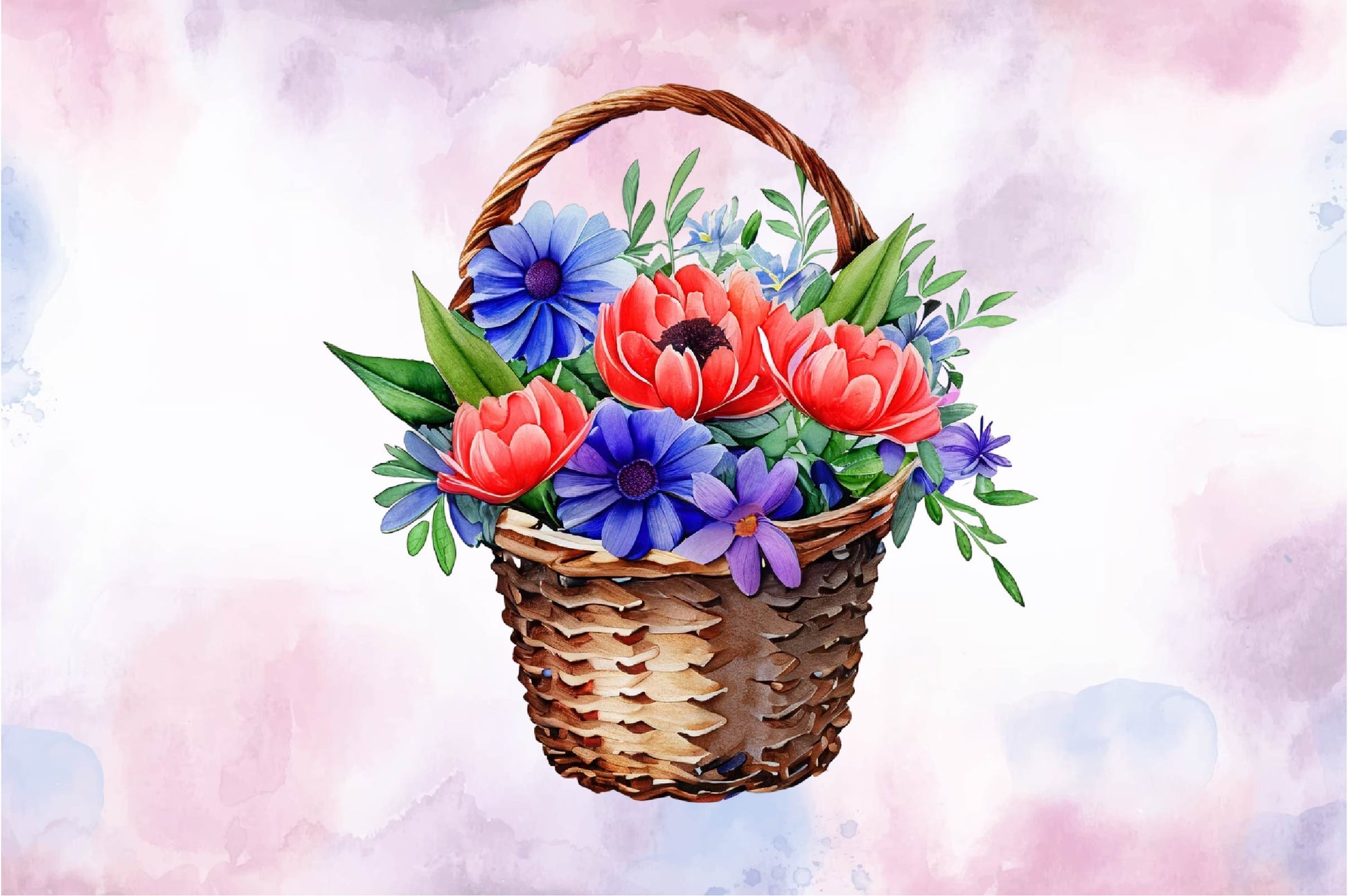 Flower Basket Clipart Bundle 1 - CraftNest - Digital Crafting and Art