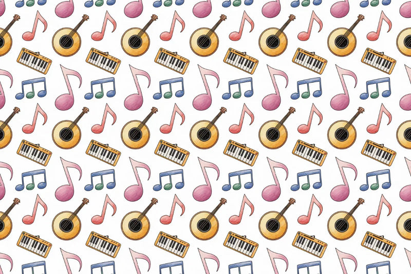 Music Themed Seamless Papers - CraftNest - Digital Crafting and Art