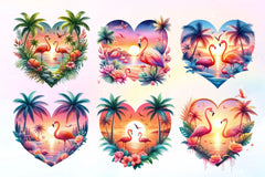 Heart Shaped Sunset Clipart Bundle 2 - CraftNest - Digital Crafting and Art