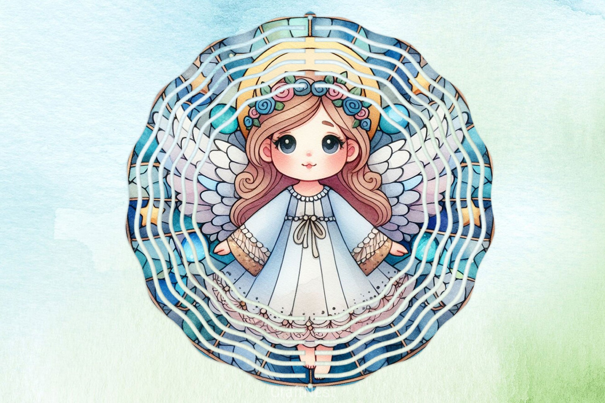 Stained Glass Angel Fairy Clipart Bundle - CraftNest - Digital Crafting and Art