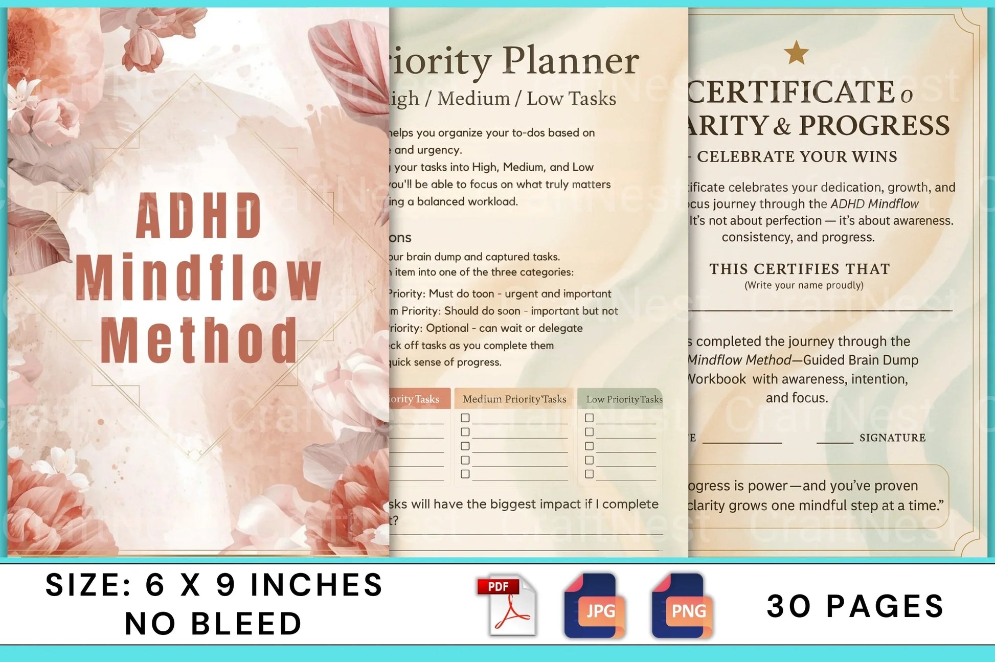 ADHD Mind Flow Method - CraftNest - Digital Crafting and Art