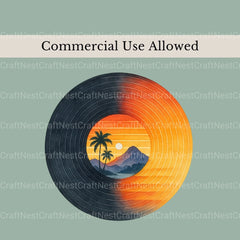 Retro Sunset Scenes Clipart Bundle - CraftNest - Digital Crafting and Art