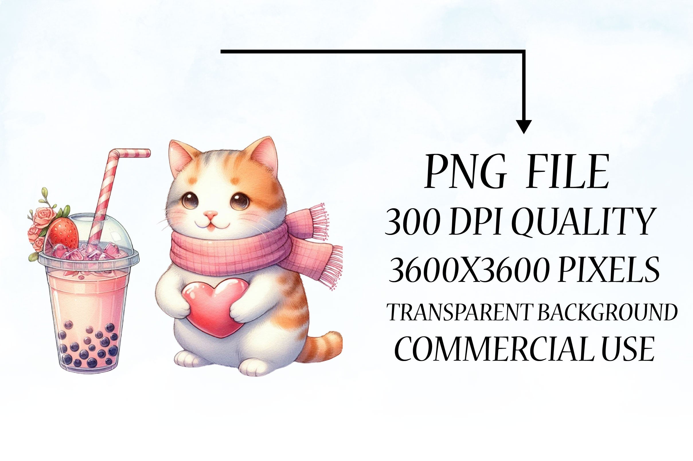 Cute Animal Boba Tea Valentine Clipart Bundle - CraftNest - Digital Crafting and Art