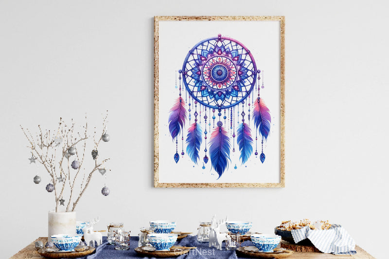 Boho Dreamcatcher Clipart Bundle 2 - CraftNest - Digital Crafting and Art