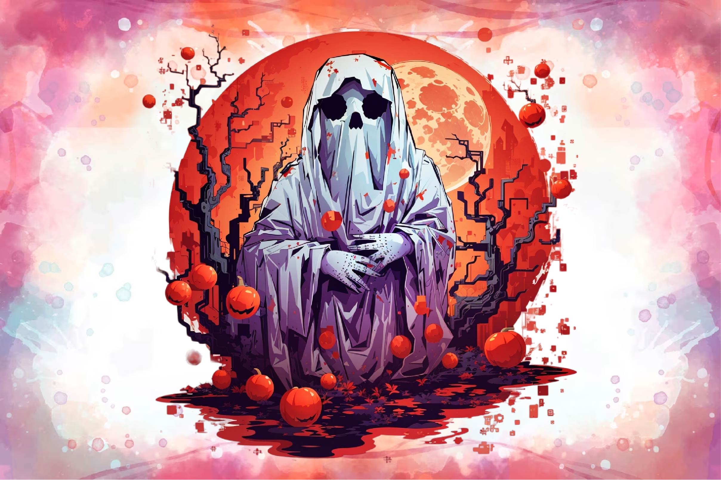 Halloween Ghost Clipart Bundle 2 - CraftNest - Digital Crafting and Art