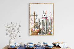 Easter Animal With Wooden Fence Clipart Bundle - CraftNest - Digital Crafting and Art