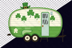 Camping Car St Patricks Day Clipart Bundle - CraftNest - Digital Crafting and Art
