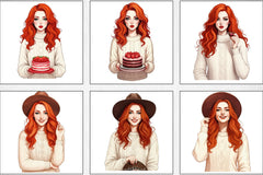 Valentine Girl Clipart Bundle 1 - CraftNest - Digital Crafting and Art