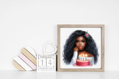 American Birthday Black Girl Clipart Bundle - CraftNest - Digital Crafting and Art