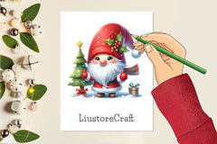 Christmas Gnome Clipart Bundle 9 - CraftNest - Digital Crafting and Art