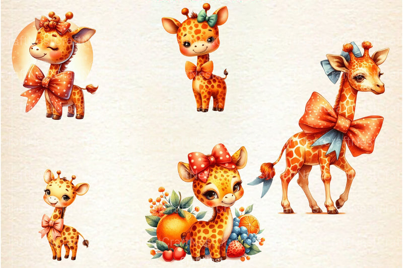 Valentine's Day Giraffe Clipart Bundle - CraftNest - Digital Crafting and Art