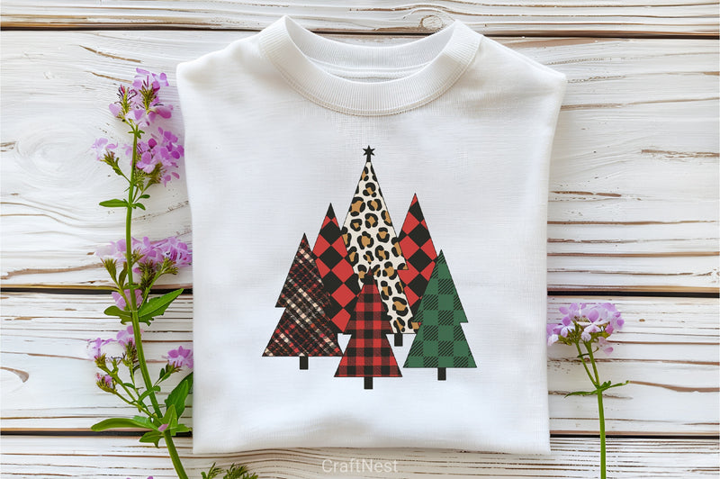 Christmas Tree Buffalo Plaid Clipart Bundle - CraftNest - Digital Crafting and Art