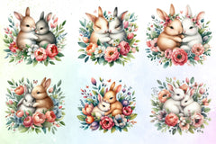 Mother's Day Bunny Clipart Bundle - CraftNest - Digital Crafting and Art