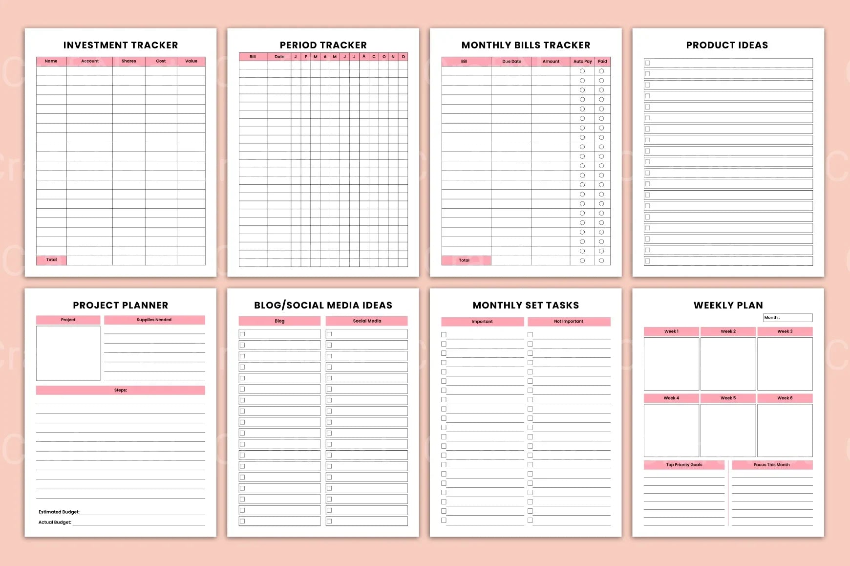 Women CEO Organizer - CraftNest - Digital Crafting and Art