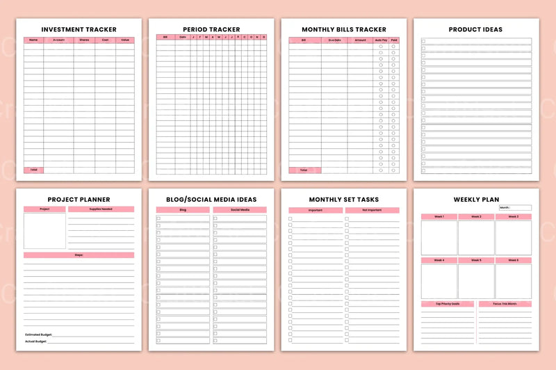 Women CEO Organizer - CraftNest - Digital Crafting and Art