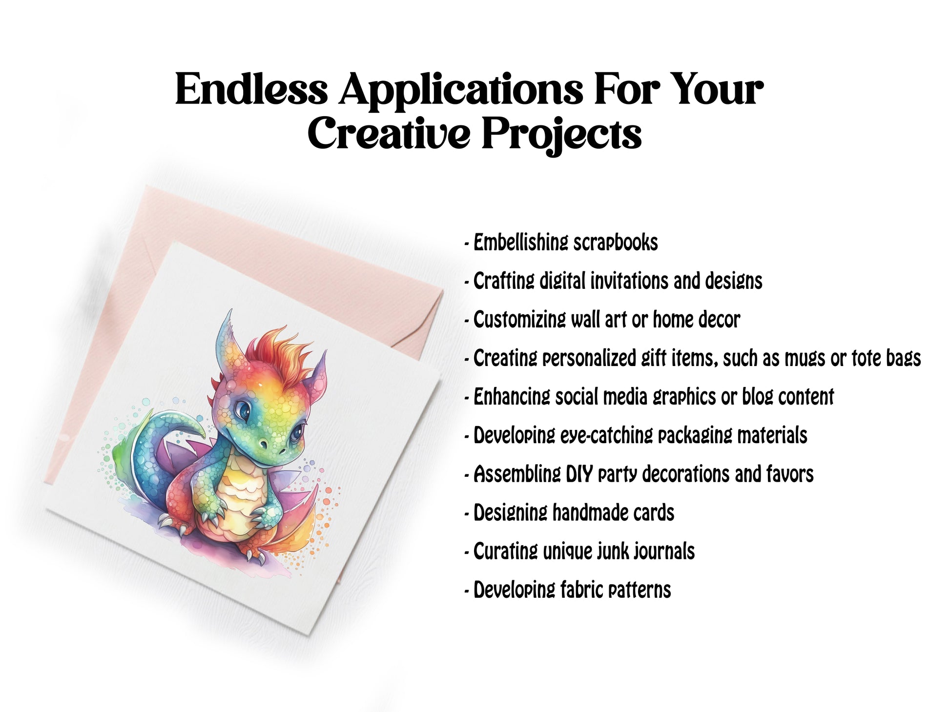 Cute Dragons Clipart - CraftNest