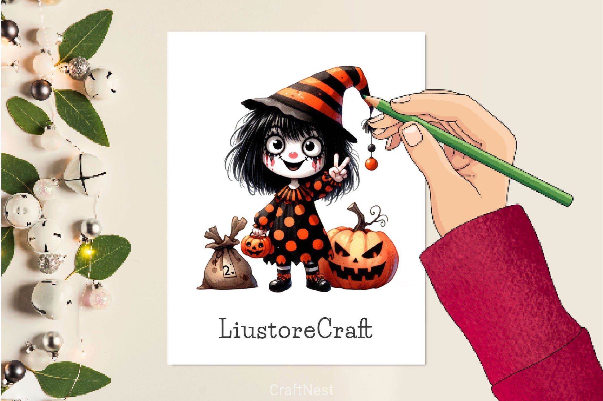 Black Girl Halloween Clipart Bundle 2 - CraftNest - Digital Crafting and Art