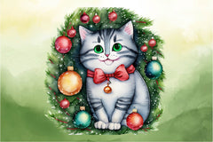 Cat Christmas Clipart Bundle - CraftNest - Digital Crafting and Art