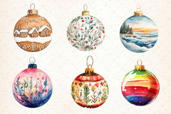 Christmas Bauble Clipart Bundle - CraftNest - Digital Crafting and Art