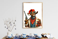 Vintage Cowboy Santa Clipart Bundle - CraftNest - Digital Crafting and Art