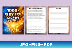 Success Mindset Prompt Book for Personal Growth - CraftNest - Digital Crafting and Art