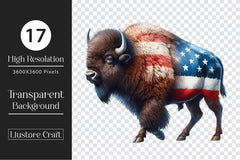 Wild Bison Western Clipart Bundle - CraftNest - Digital Crafting and Art
