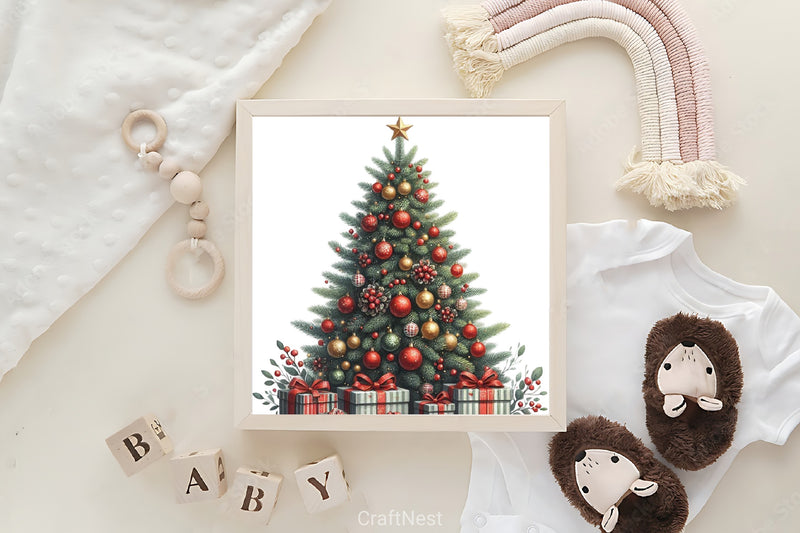 Christmas Tree Balls Clipart Bundle - CraftNest - Digital Crafting and Art