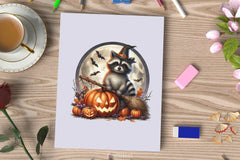 Halloween Raccoon Clipart Bundle 1 - CraftNest - Digital Crafting and Art