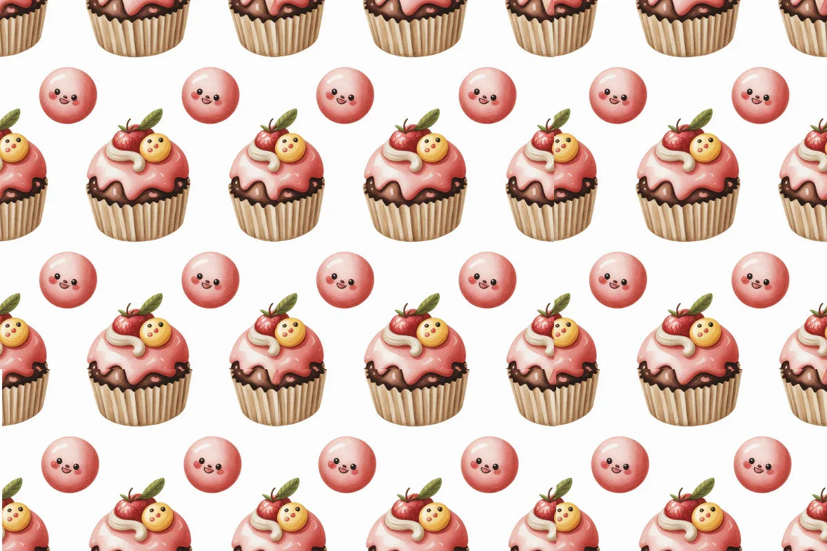 Kawaii Desserts Seamless Papers - CraftNest - Digital Crafting and Art