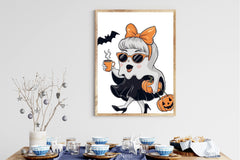 Cute Ghost Halloween Clipart Bundle 4 - CraftNest - Digital Crafting and Art