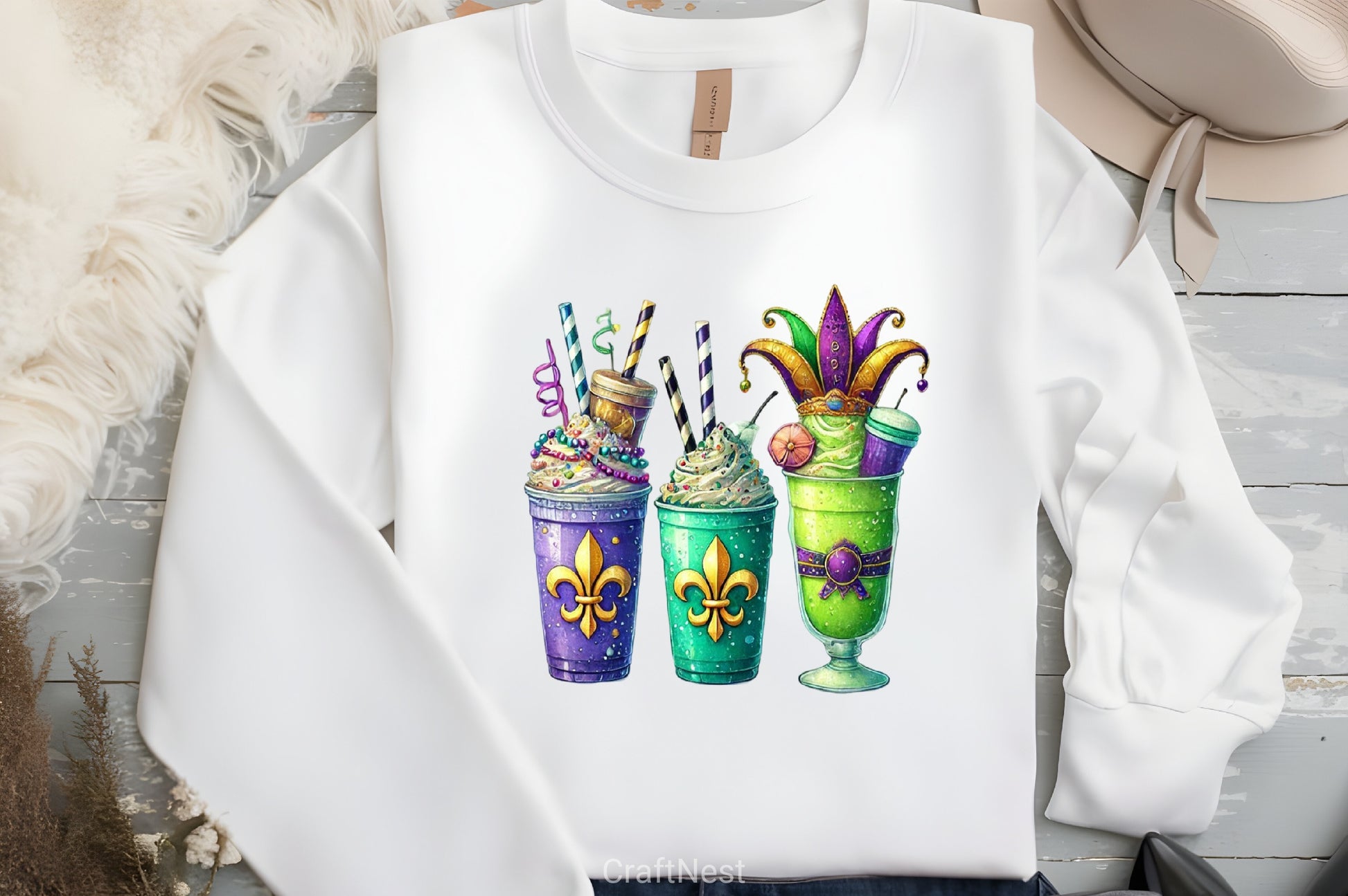 Mardi Gras Drink Clipart Bundle - CraftNest - Digital Crafting and Art