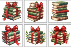 Christmas Book Set Clipart Bundle - CraftNest - Digital Crafting and Art