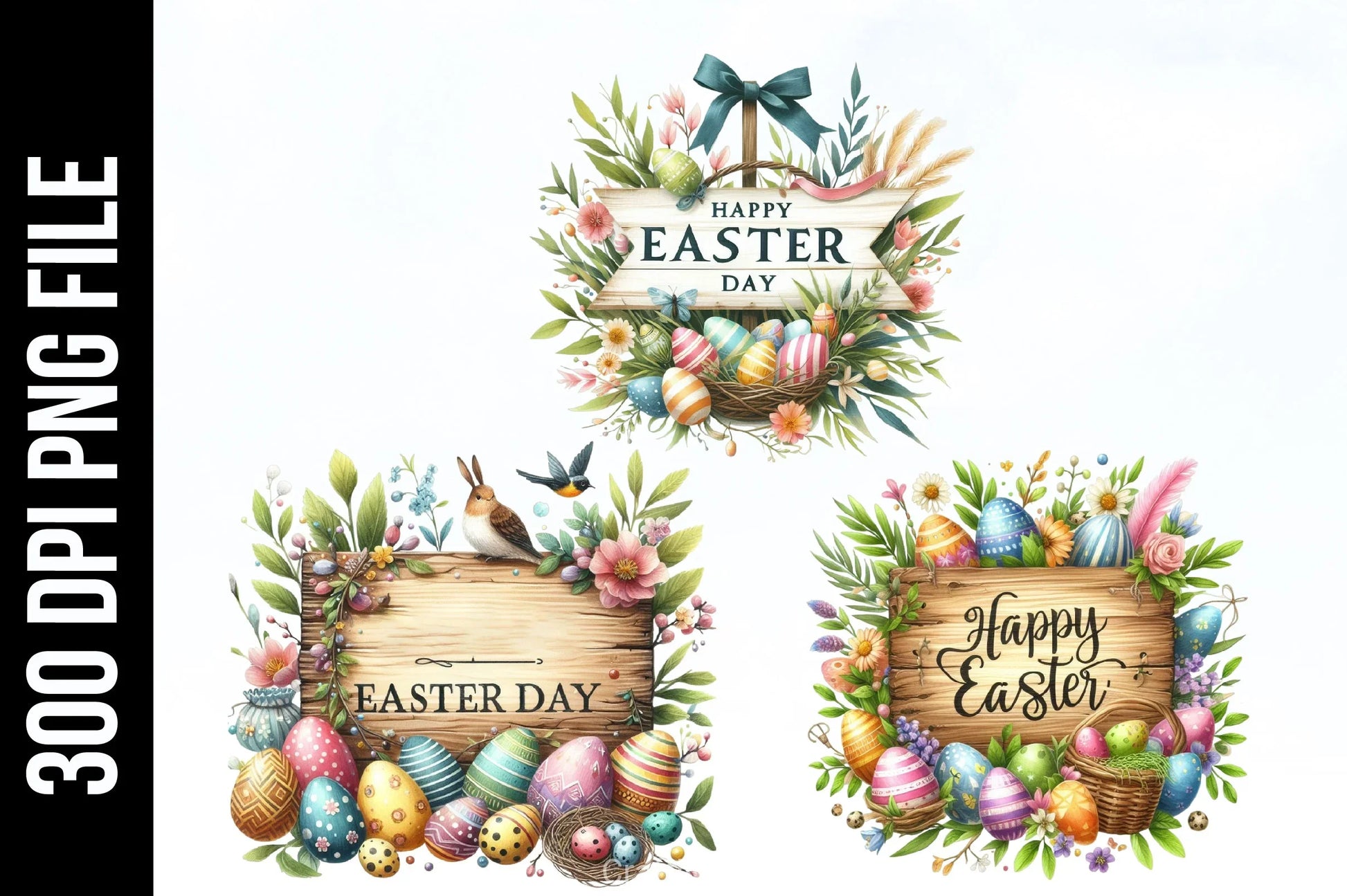 Happy Easter Clipart Bundle 3 - CraftNest - Digital Crafting and Art