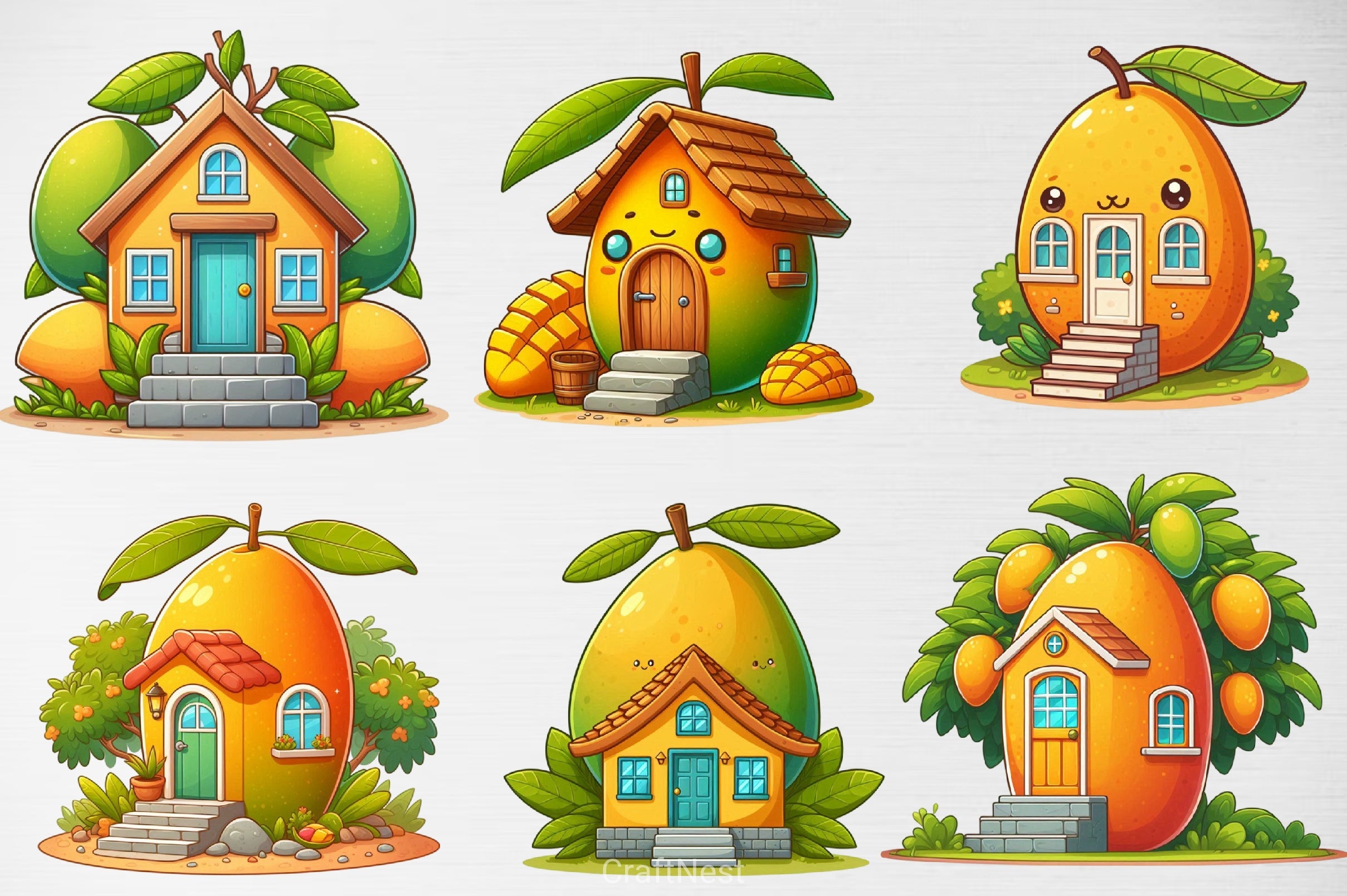 Mango House Clipart Bundle - CraftNest - Digital Crafting and Art