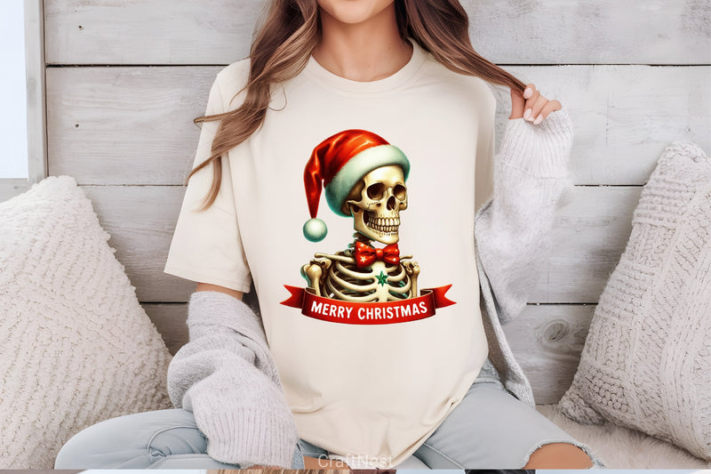 Retro Christmas Skeleton Clipart Bundle 2 - CraftNest - Digital Crafting and Art